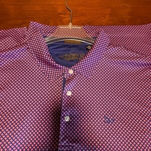 SG Signor Grinna Men’s Polo Pink/Blue  Size 2XL